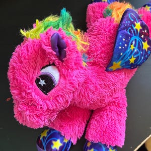 13 &quot;Toy Factory Pink Pegasus Kuscheltier Galaxie Plüsch Pferd Flügel