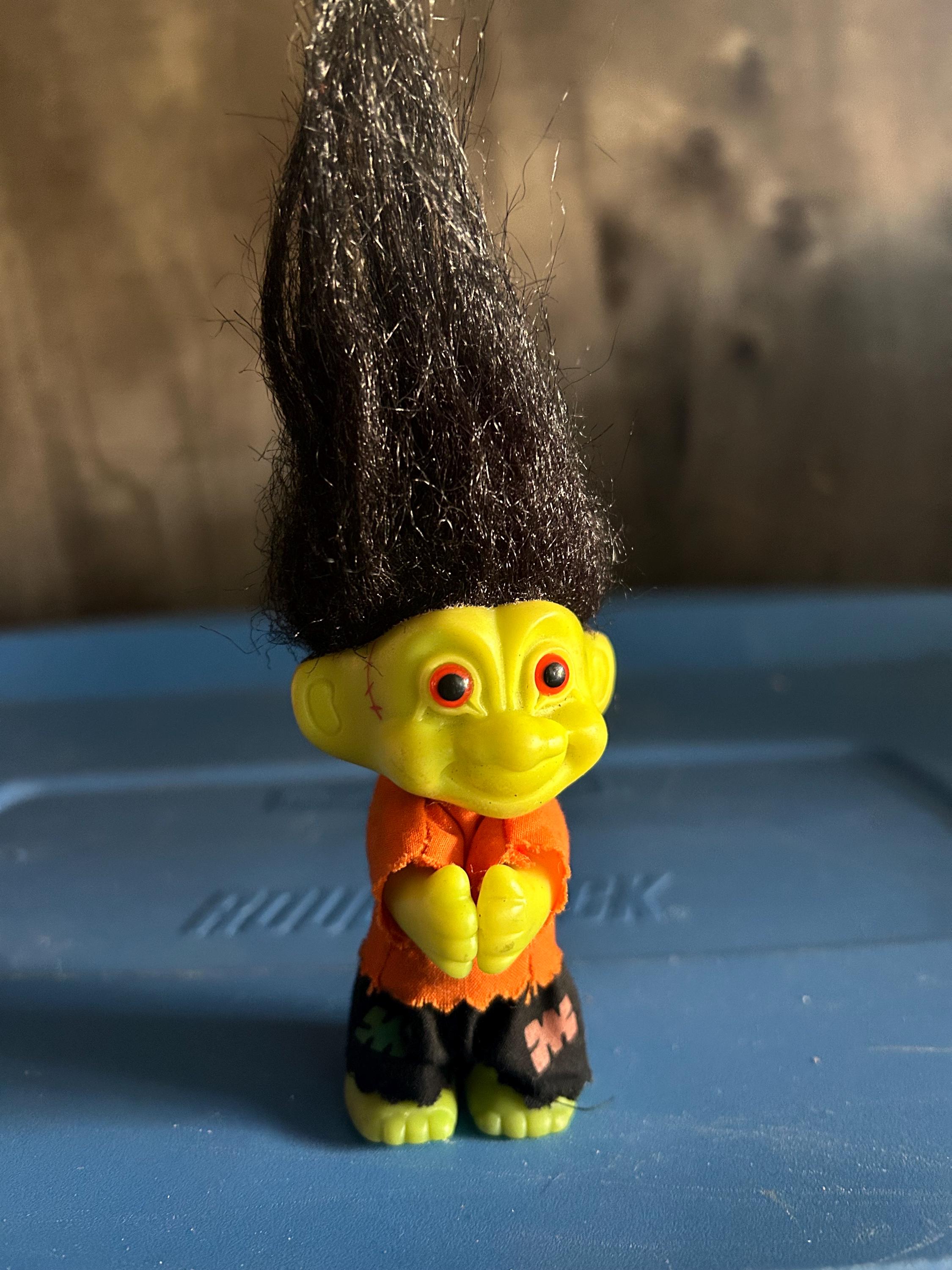 Vintage Black Troll Doll - Etsy Canada