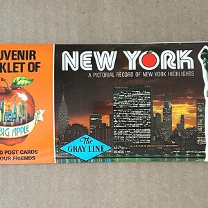 Vintage Intact New York Souvenir Landmark Postcard Booklet