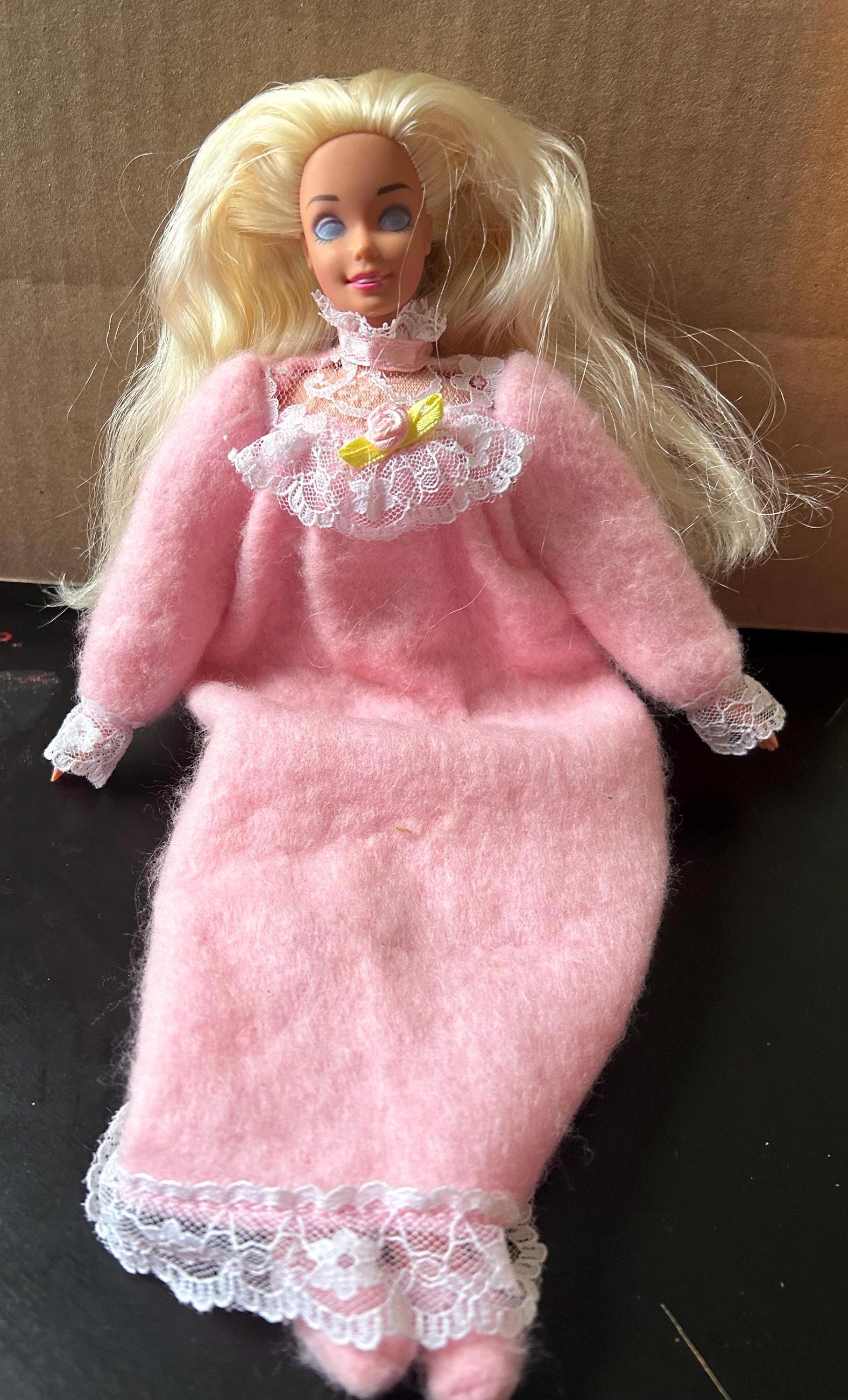 Vintage Bedtime Barbie (1993) Warm Water Closes Eyes Teddy Body - Etsy