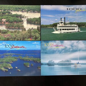 Vintage (4) 1000 Island PostCards Unused Set of 4