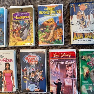 Disney VHS Tapes Familienfilme Klassiker Special Editions Vintage Tapes
