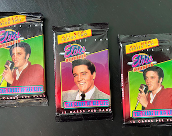 Elvis Collector Cards, Nine Elvis Presley Trading Cards 19-27
