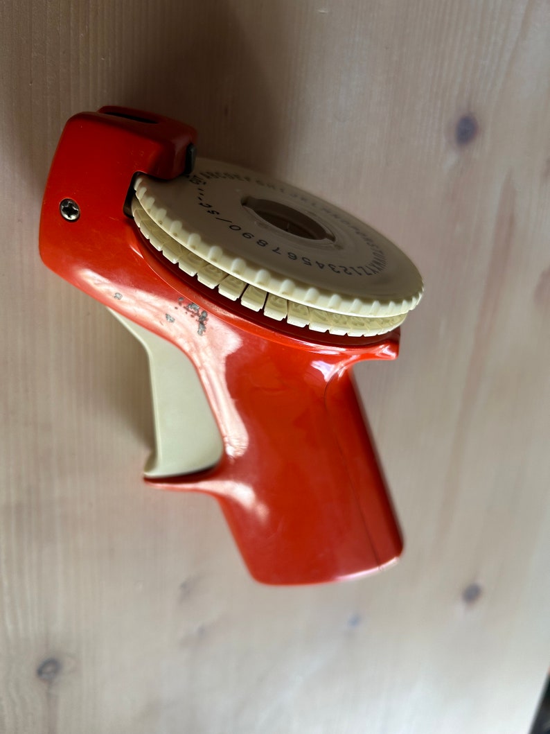 Vintage 1970's Astro Orage Label Maker With Refillable Tape Fully