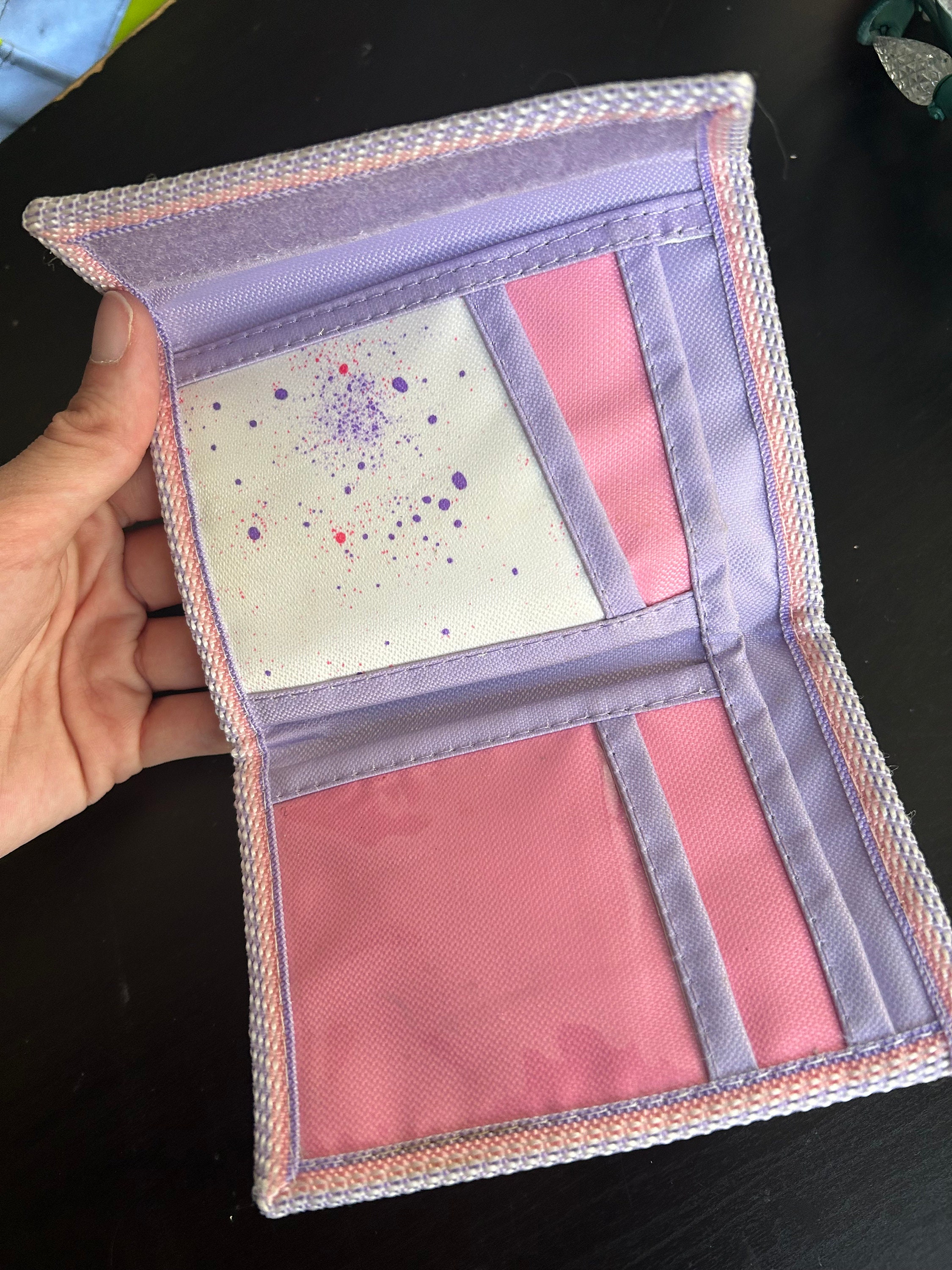 90s Vintage Barbie Paint Splatter Wallet Etsy