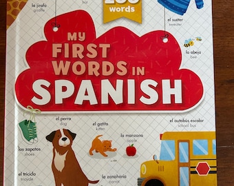 My First Words in Spanish Hardcover Picture Book Children&#39;s Book (2021)