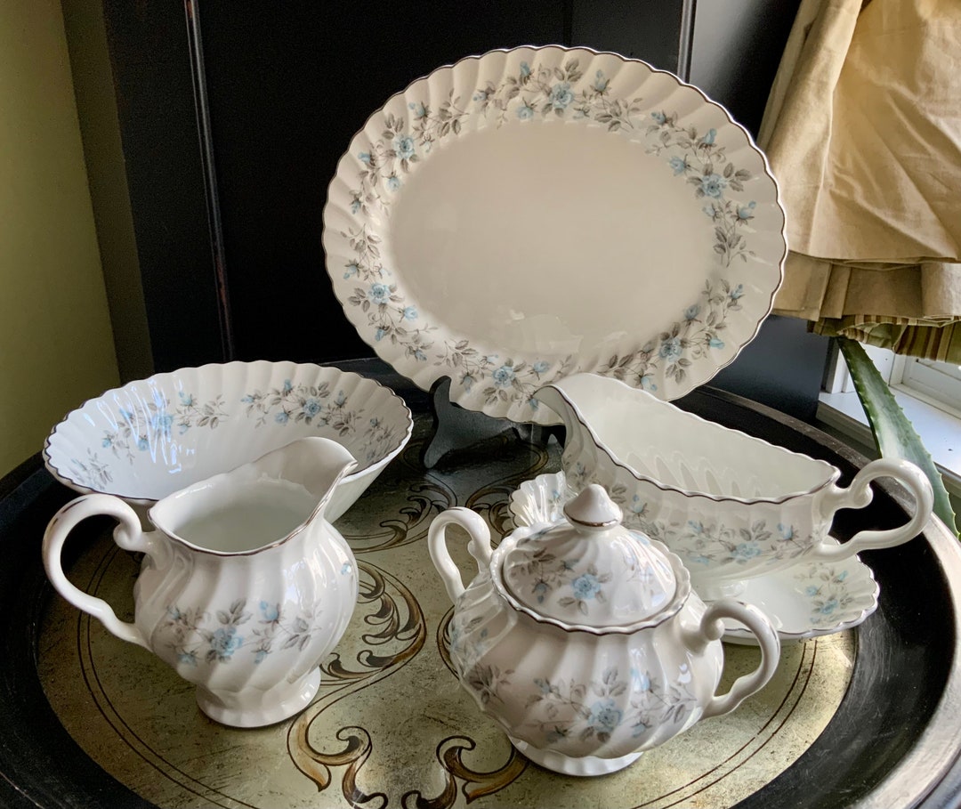 Hard to Find Johnson Bros Snow White Regency Serving Set Serving