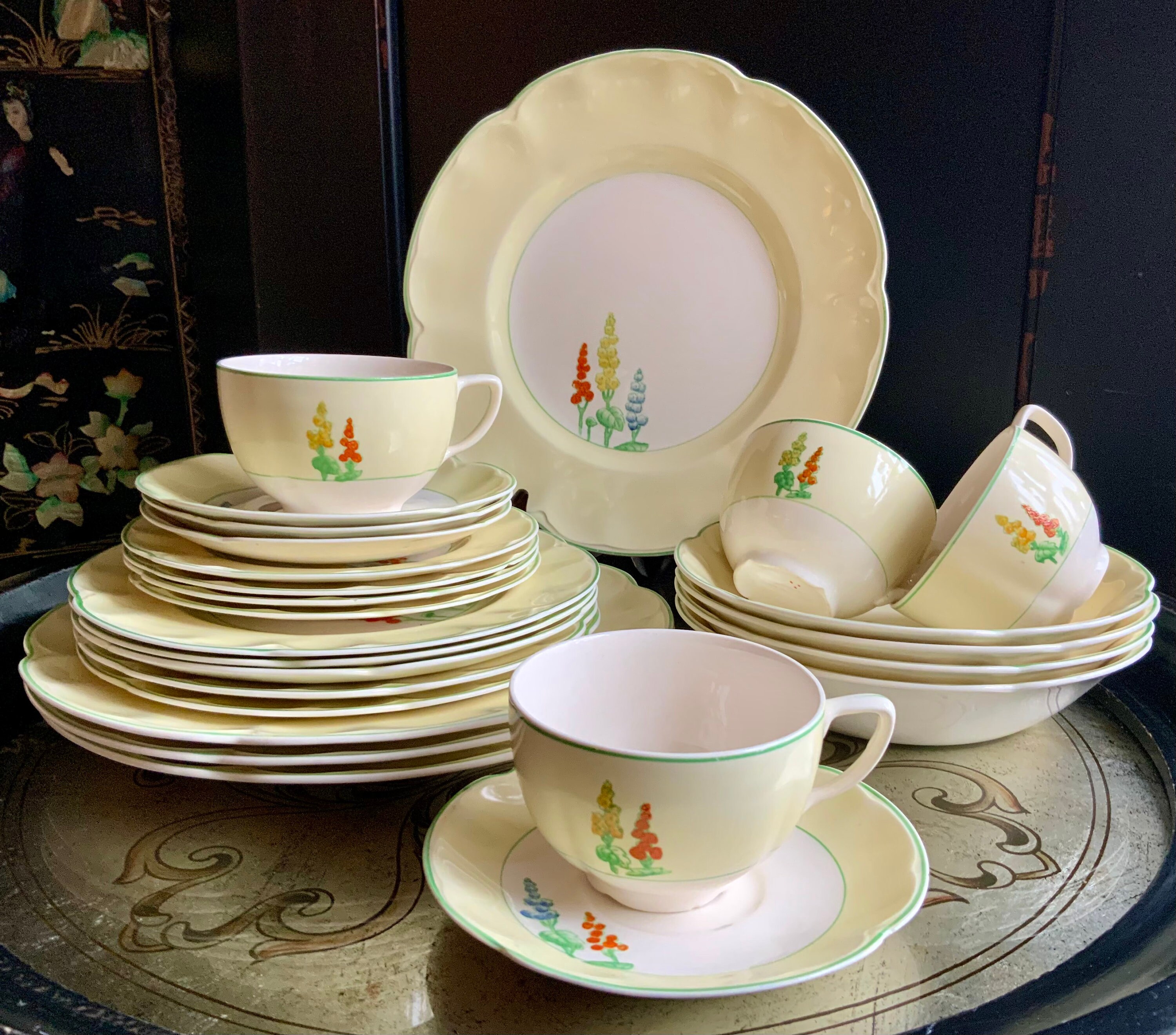 ヴィンテージ (アールデコ）ランチョンセット ヴィンテージ