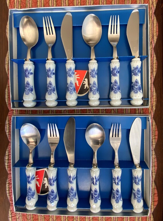 Rare Vintage Berendsohn AG Cutlery Sets by Rostfrei 12 Pcs Etsy
