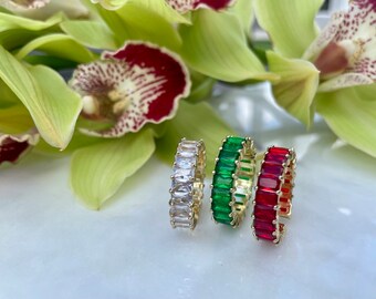 Baguette Diamond Rings ADJUSTABLE