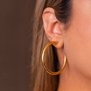 Gold Bold Hoops