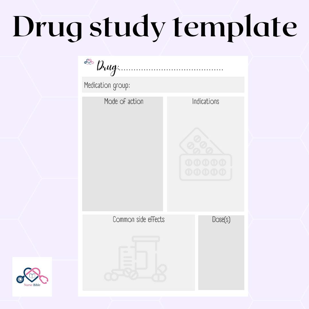 Pharmacology Study Template Printable Nursing Study Support Etsy Pharmacology Study Template Printable Nursing Study Support Etsy