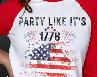 USA 250th Anniversary PNG Party Like It's 1776  Patriotic USA Design (Digital Download)