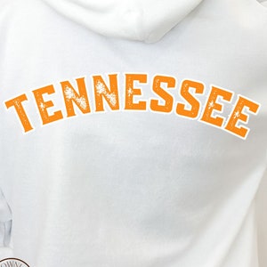 Tennessee Instant PNG Sublimation digitaler Download raue strukturierte trendige Text TN-Shirt-Designs UT Vols Sportfan Fußballzeit in Tennessee