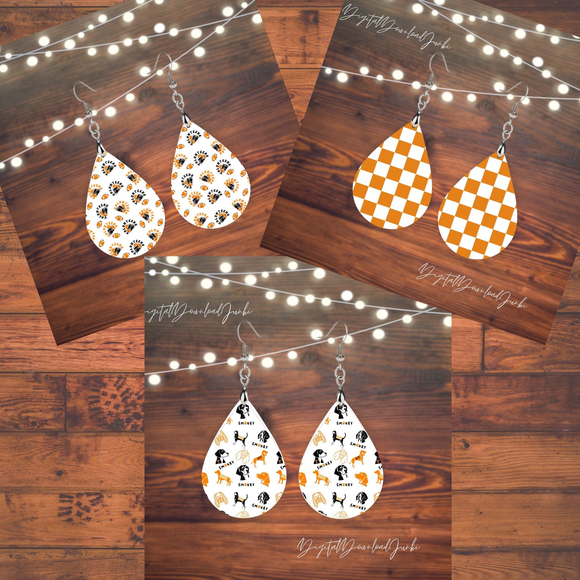 Stone Armory Tennessee Vols Earrings - GO VOLS Guyana