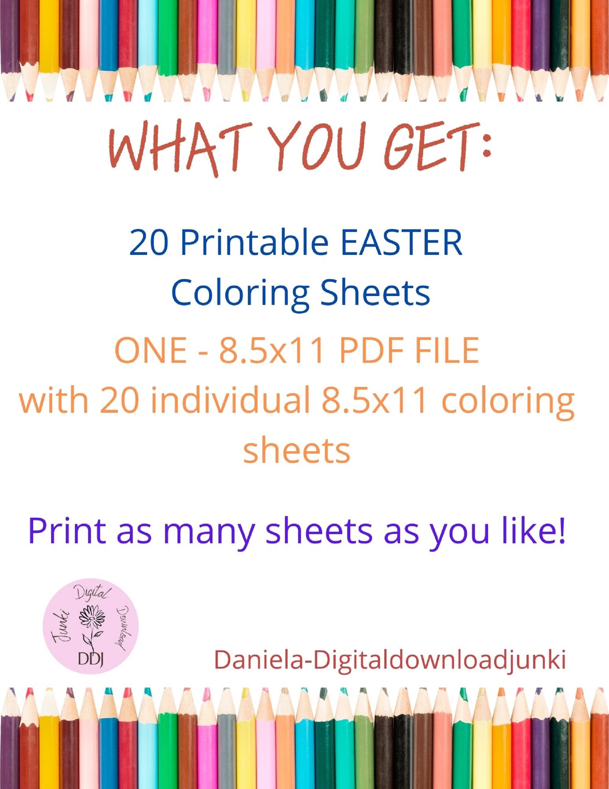 20 Printable Easter Christian Jesus Christ Coloring Pages | Etsy