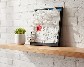 Custom 3D Love Map – A Personalized Romantic orValentine’s Gift That Tells Your Story