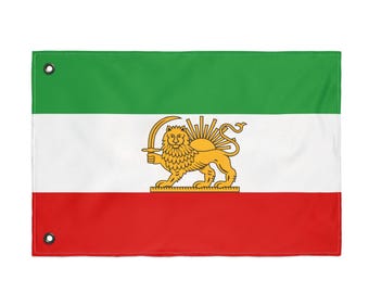 Lion and Sun Flag of Iran - shiro khorshid flag