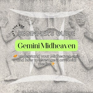 Guia de mídia social Gemini Midheaven para iniciantes