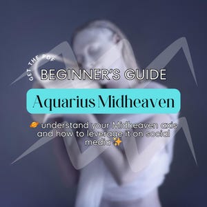 Guia de mídia social para iniciantes Aquarius Midheaven