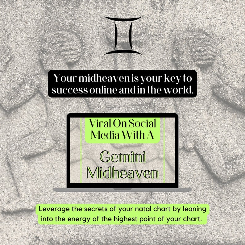 Gemini Midheaven Guide For Achieving Viral Success On Social Media / Viral TikTok Guide / Astrology Guide / How To Go Viral Checklist image 2