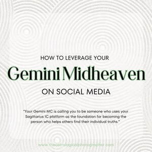 Gemini Midheaven-gids voor sociale media: leer hoe je gezien wordt