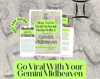 Gemini Midheaven Guide For Achieving Viral Success On Social Media / Viral TikTok Guide / Astrology Guide / How To Go Viral Checklist