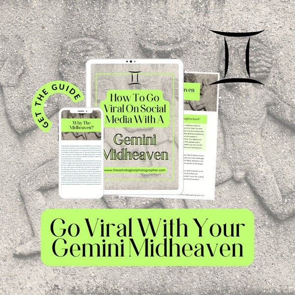 Gemini Midheaven Guide For Achieving Viral Success On Social Media / Viral TikTok Guide / Astrology Guide / How To Go Viral Checklist