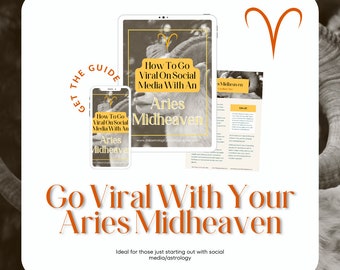 Aries Midheaven Guide For Achieving Viral Success On Social Media / Viral TikTok Guide / Astrology Guide / How To Go Viral Checklist