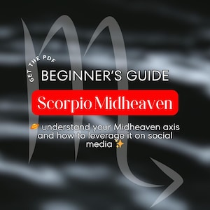 Guia de mídia social para iniciantes em Scorpio Midheaven