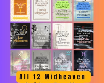 All 12 Midheaven Guides For Achieving Viral Success On Social Media / Viral TikTok Guide / Astrology Guide / How To Go Viral Checklist