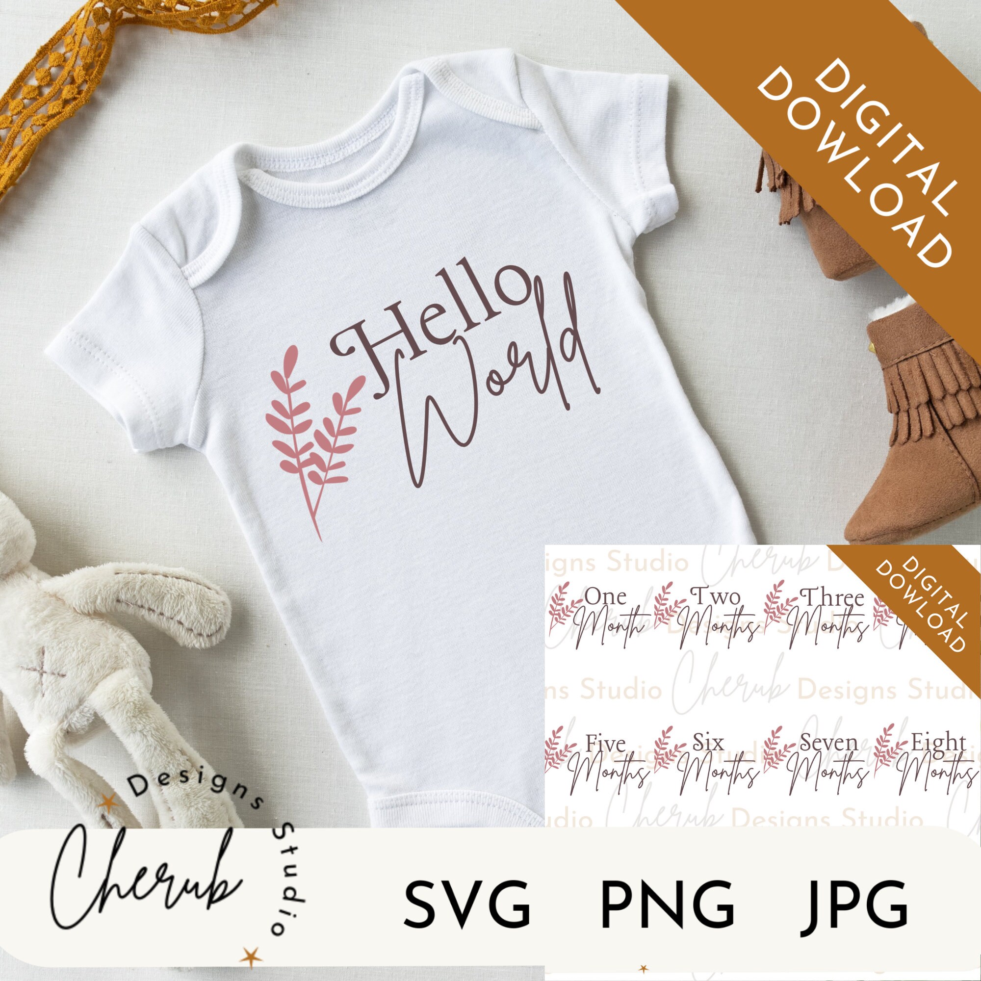 Baby Milestone SVG Baby Milestones SVG Bundle Boho Style - Etsy