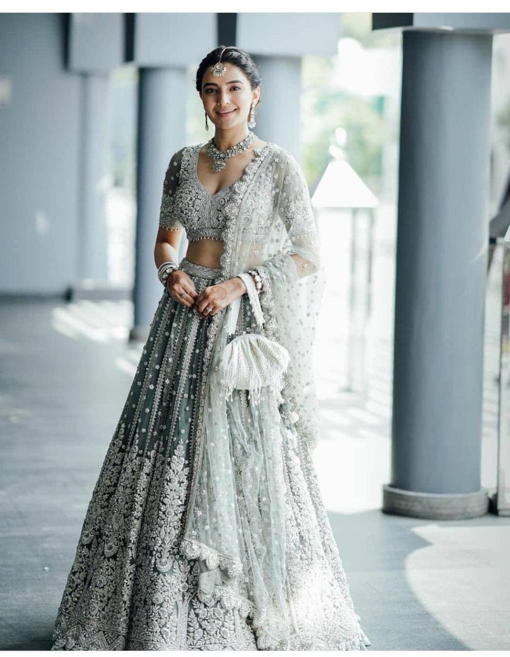 Sabyasachi grey lehenga clearance