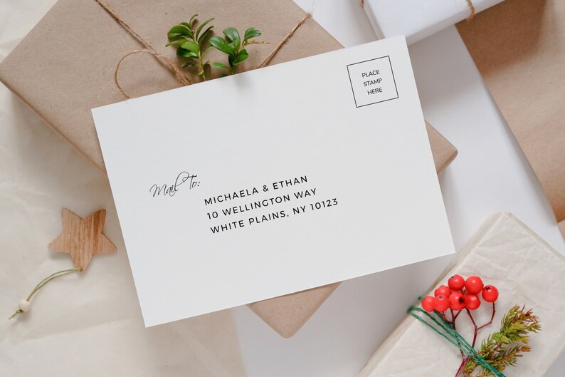 Annabel Minimalist Wedding Invitation Medium Bundle - Etsy