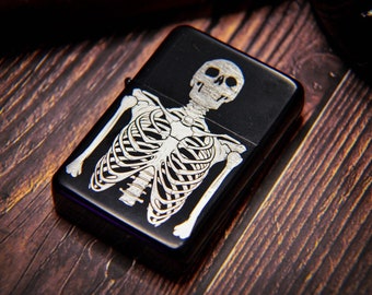 Skeleton Engraved Lighter