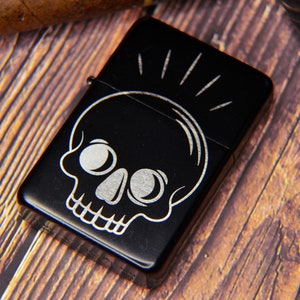 Skull Engraved Lighter