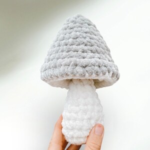 Crochet Pattern No-Sew Mushroom - Crochet Plush Mushroom - Mushroom Crochet Pattern