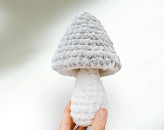 Crochet Pattern No-Sew Mushroom - Crochet Plush Mushroom - Mushroom Crochet Pattern