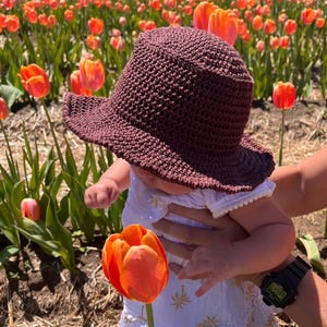 Bali Bucket Hat Crochet Pattern - 5 SIZES - Newborn to Adult - Easy Crochet Bucket Hat Pattern - Digital Download PDF