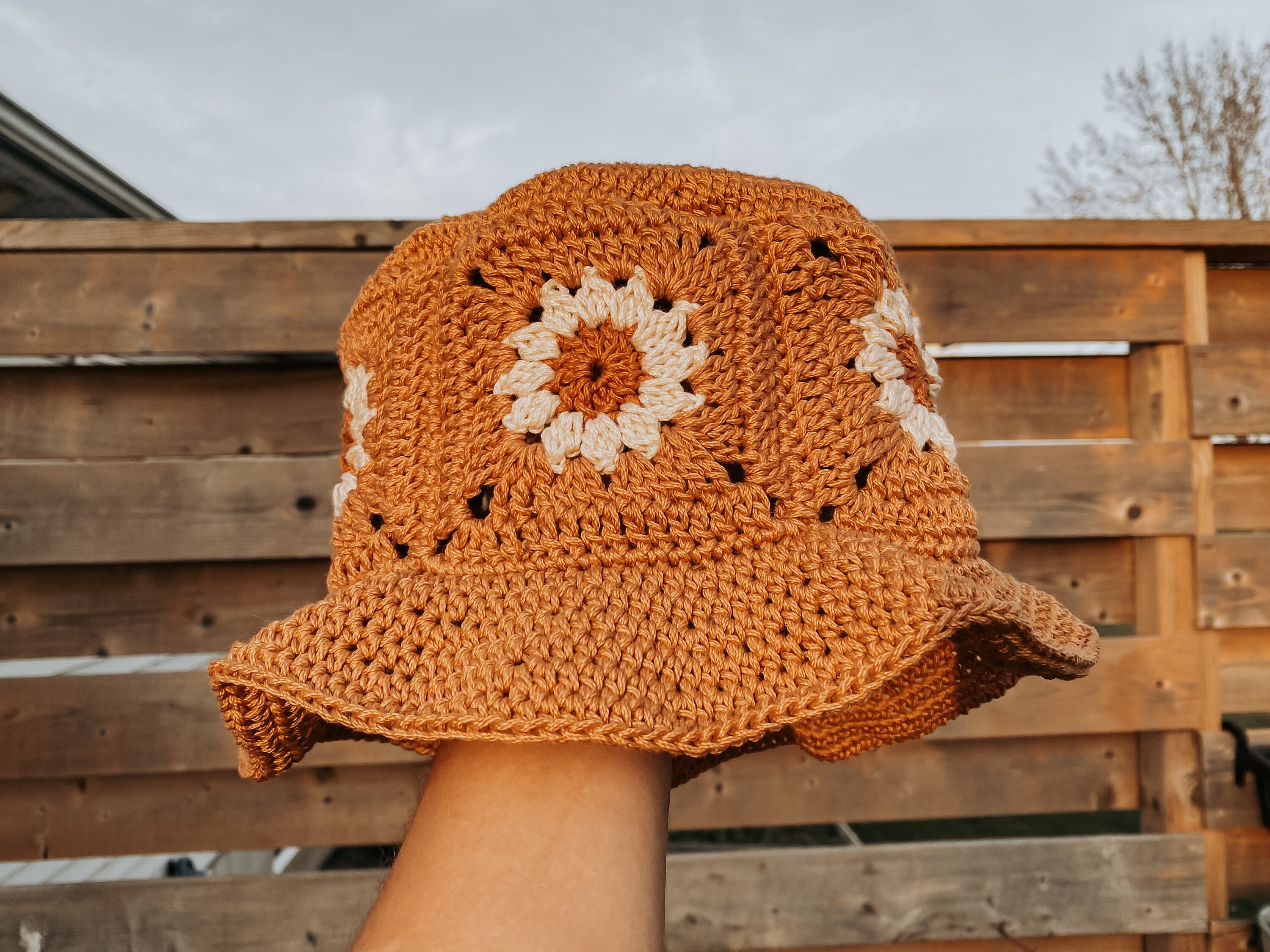 Crochet Bucket Hat - 100% Cotton Bucket Hat - Summer Bucket