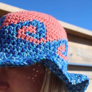 CROCHET PATTERN Bucket Hat Wave Bucket Hat Crochet Pattern Crochet Kit Crochet Pattern Crochet Wave Bucket Hat image 3