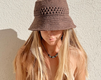 The Coco Sun Hat Crochet Pattern - Crochet Sun Hat - Crochet PDF Pattern - Crochet Hat - Bucket Hat Crochet Pattern