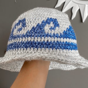 CROCHET PATTERN - Learn to Crochet - High-Tide Bucket Hat - Crochet Summer Hat - Crochet Wave Bucket Hat Pattern - Easy Crochet Pattern