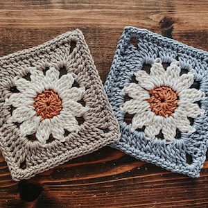 Daisy Granny Square Crochet Pattern Crochet Granny Square Granny Square Pattern Crochet Flower Pattern Crochet Daisy Pattern PDF image 4