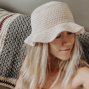 Crochet Pattern - Bali Bucket Hat - 4 SIZES - Crochet Bucket Hat Pattern - Crochet Sun Hat -Crochet Summer Patterns - Easy Crochet Pattern