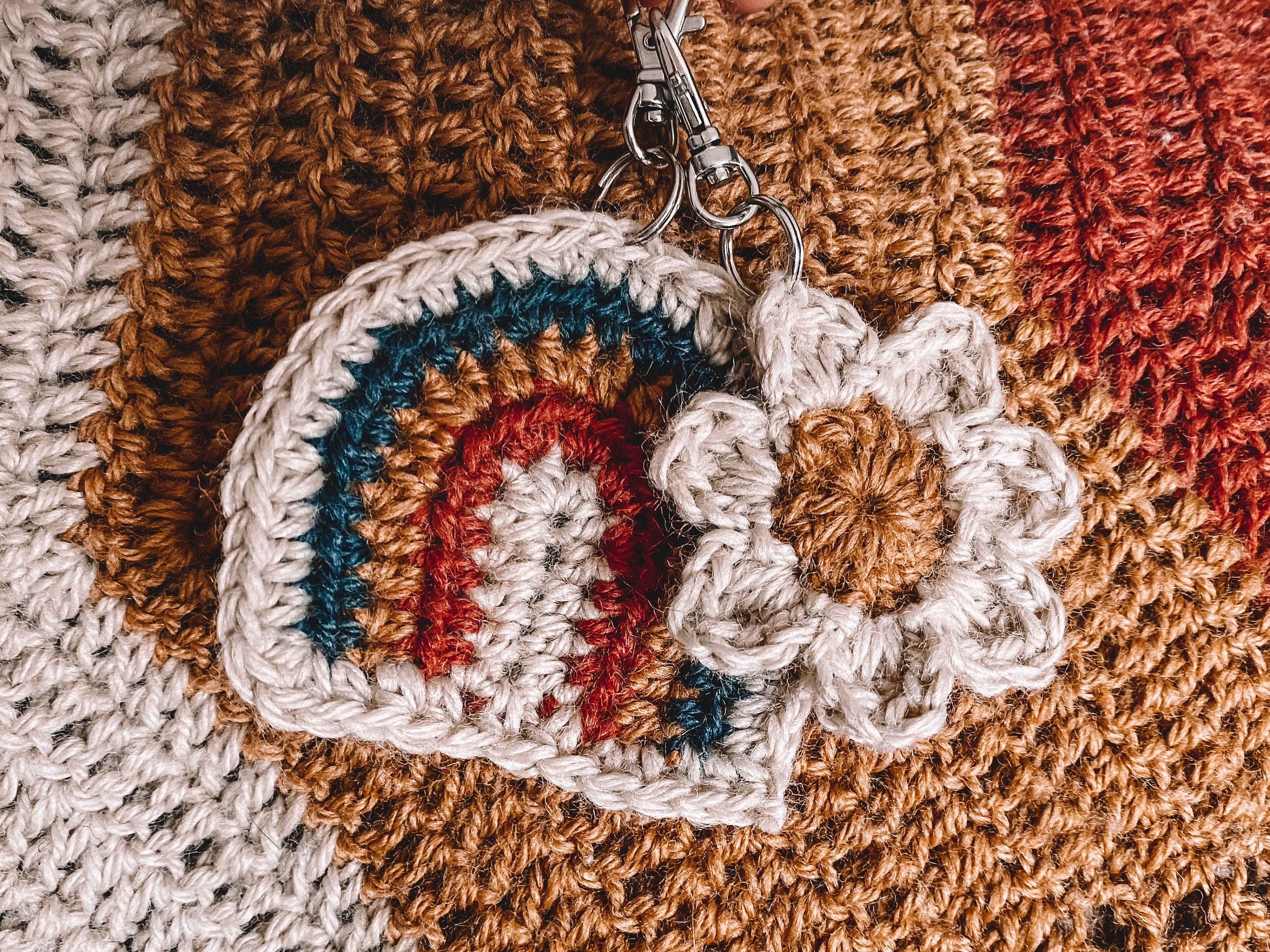 Crochet Pattern Bundle - Rainbow Key Chain Crochet Pattern - Flower Key ...