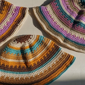 Aruba Bucket Hat Crochet Pattern - Bucket Hat - Crochet Summer Bucket Hat Pattern - Crochet Sun Hat - Crochet Hat