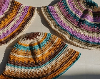 Aruba Bucket Hat Crochet Pattern - Bucket Hat - Crochet Summer Bucket Hat Pattern - Crochet Sun Hat - Crochet Hat