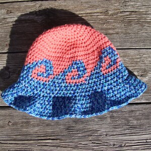 CROCHET PATTERN Bucket Hat Wave Bucket Hat Crochet Pattern Crochet Kit Crochet Pattern Crochet Wave Bucket Hat image 6