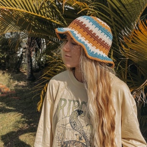 Crochet Pattern - Barbados Bucket Hat - Crochet Bucket Hat Pattern - Crochet Sun Hat - Crochet Boho Pattern